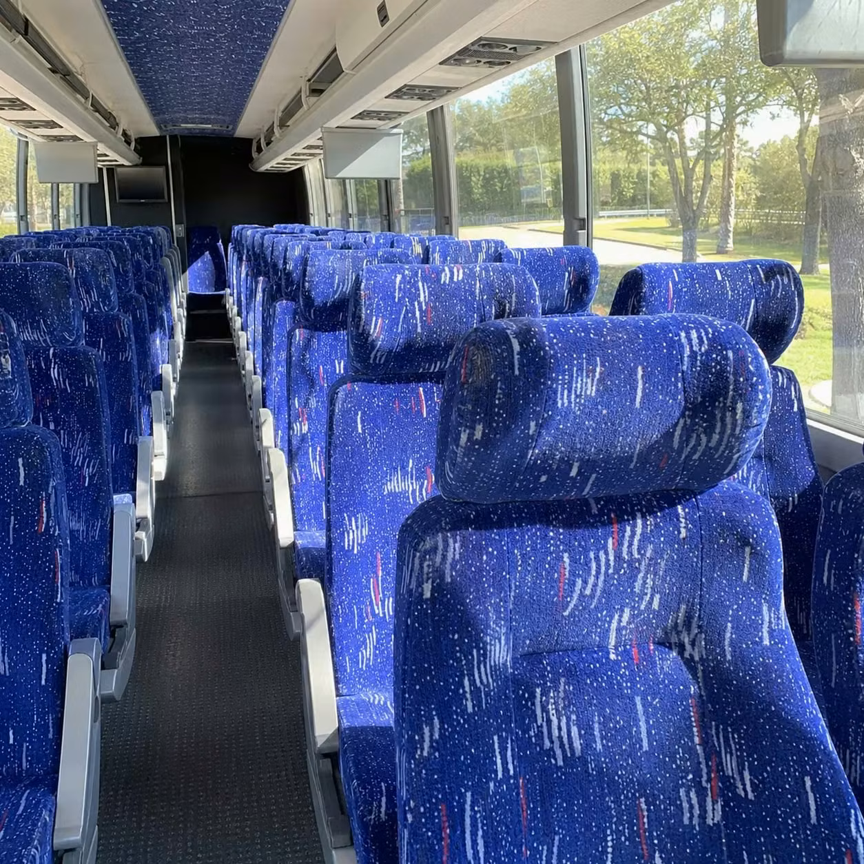 cedar rapids charter bus interior 2