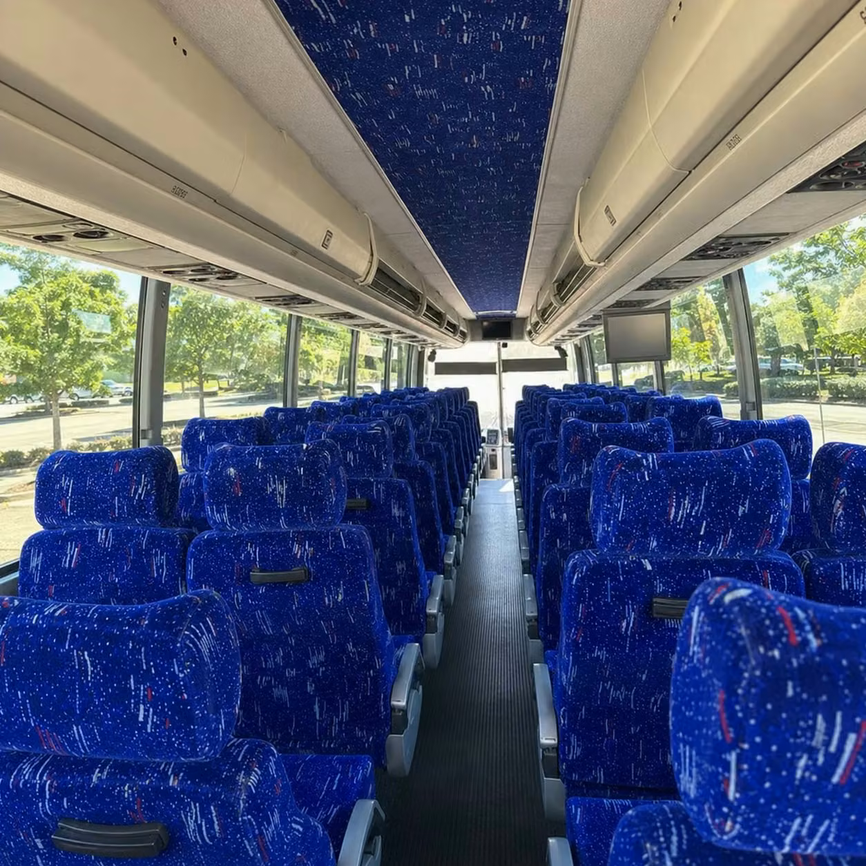cedar rapids charter bus interior 3