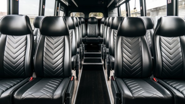 18 passenger minibus inside cedar rapids