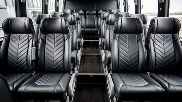 25 passenger minibus inside cedar rapids