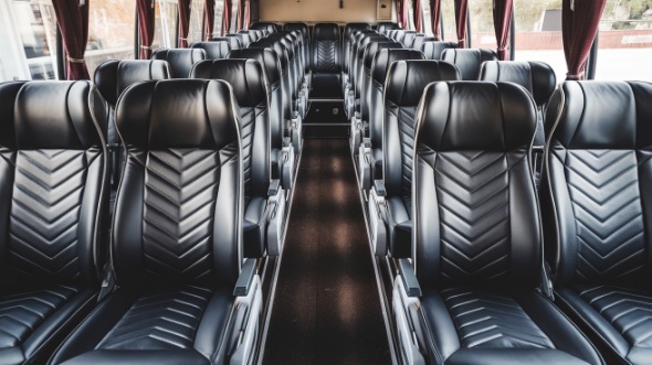 55 passenger charter bus inside waterloo