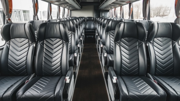 56 passenger charter bus rental iowa city