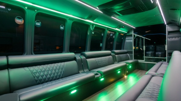 cedar rapids party bus rental inside