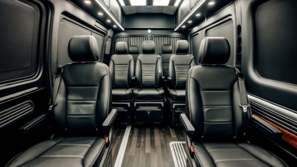 cedar rapids sprinter van with driver interior